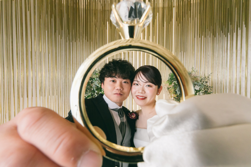ビッグな指輪で♡
