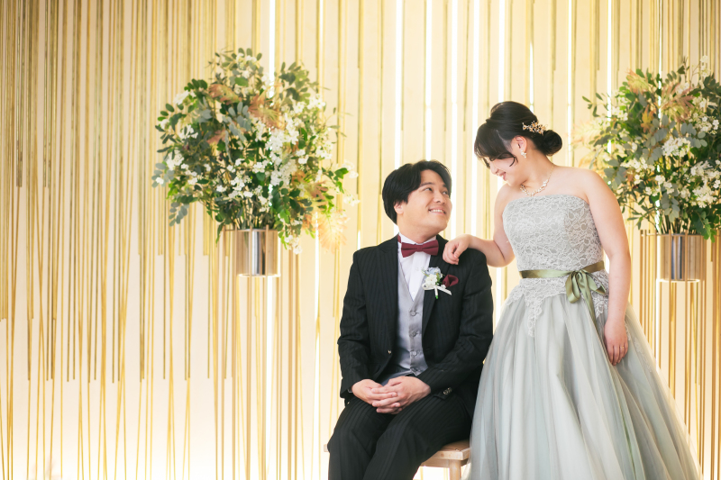 カラードレスにチェンジ