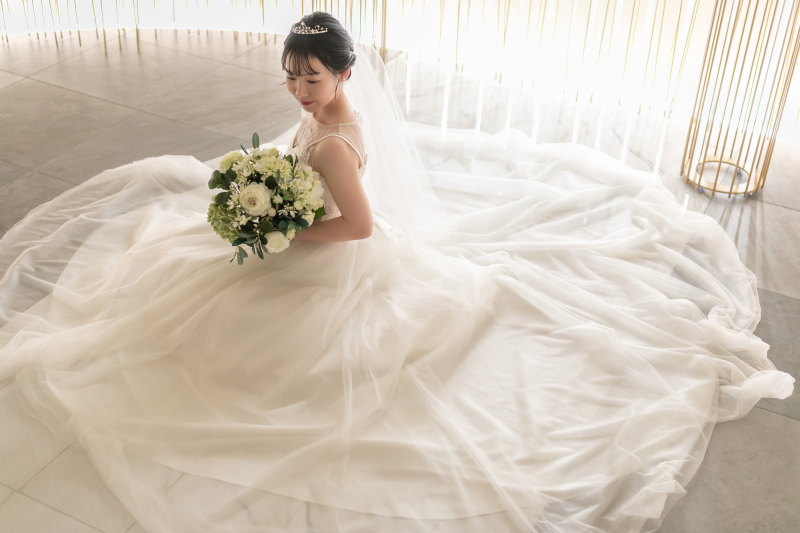 お座りショットも!