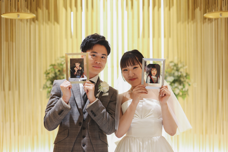 小さい頃の写真と一緒に
