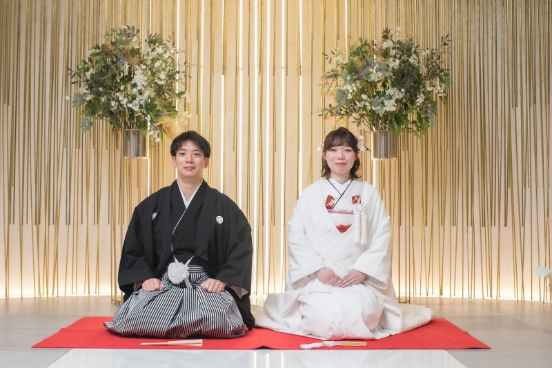 撮影は和装から