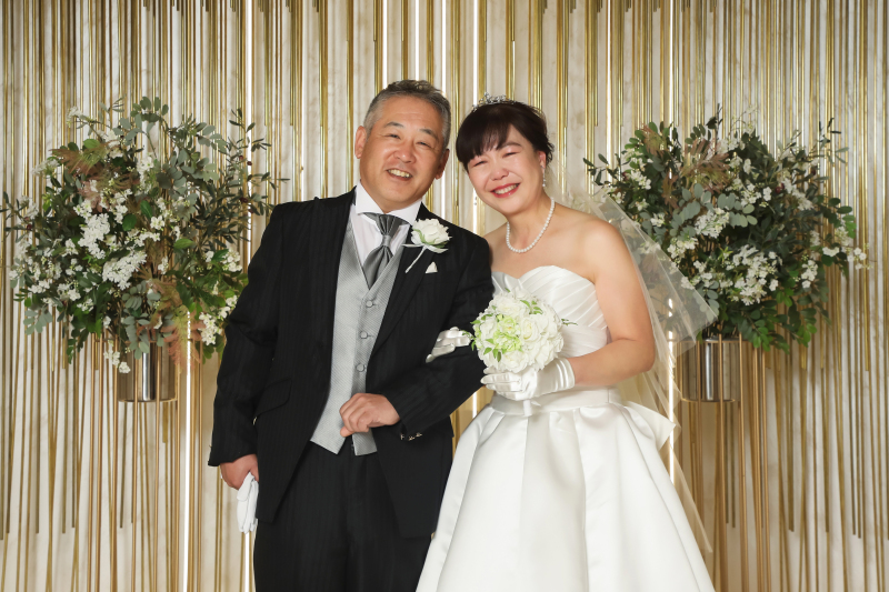 【洋装1点】結婚30周年の記念撮影
