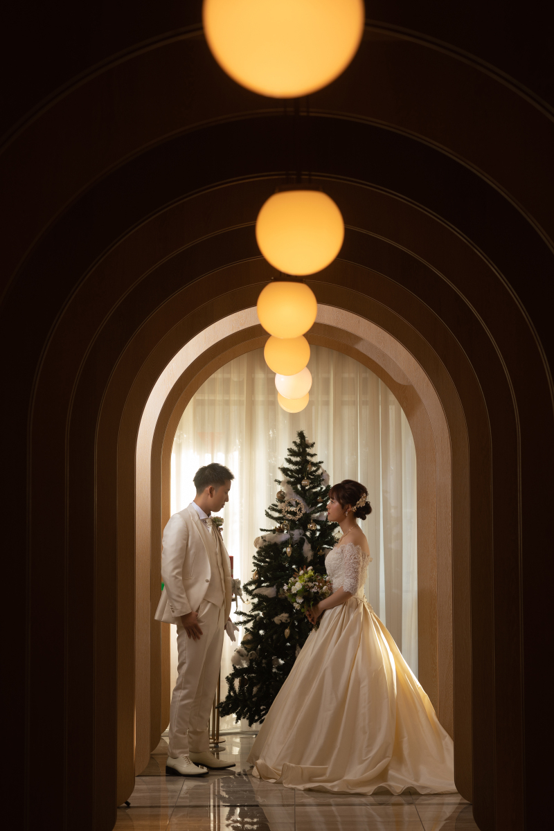 クリスマスツリーと