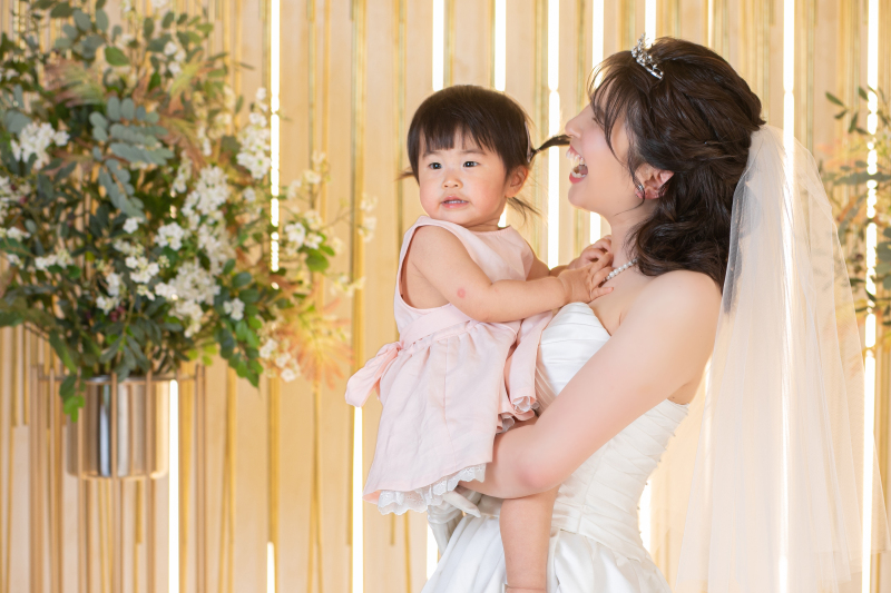 洋装１点　パパママ＆ファミリーフォトウエディング