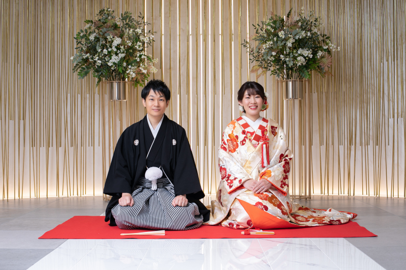 和洋２点プラン（色打掛＆ウエディングドレス）＋オーバーカラードレス（オプション）