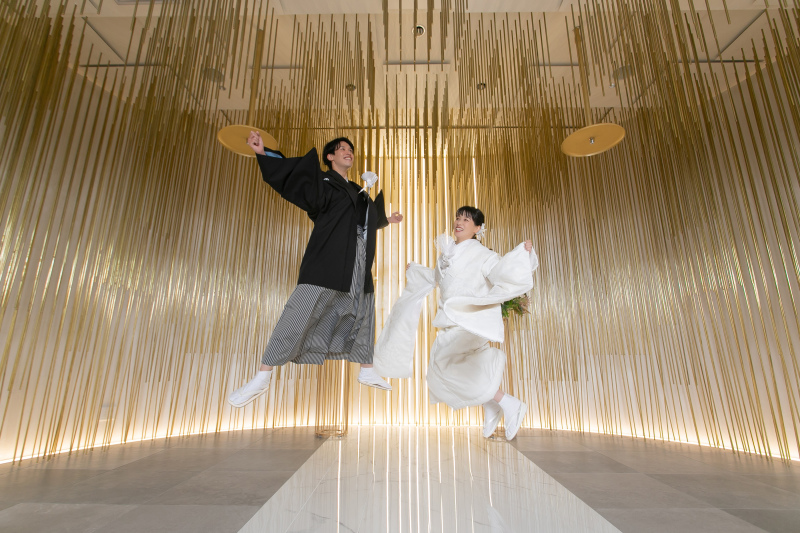 和装1点(白無垢)スタンダードプラン チャペル&回廊フォト