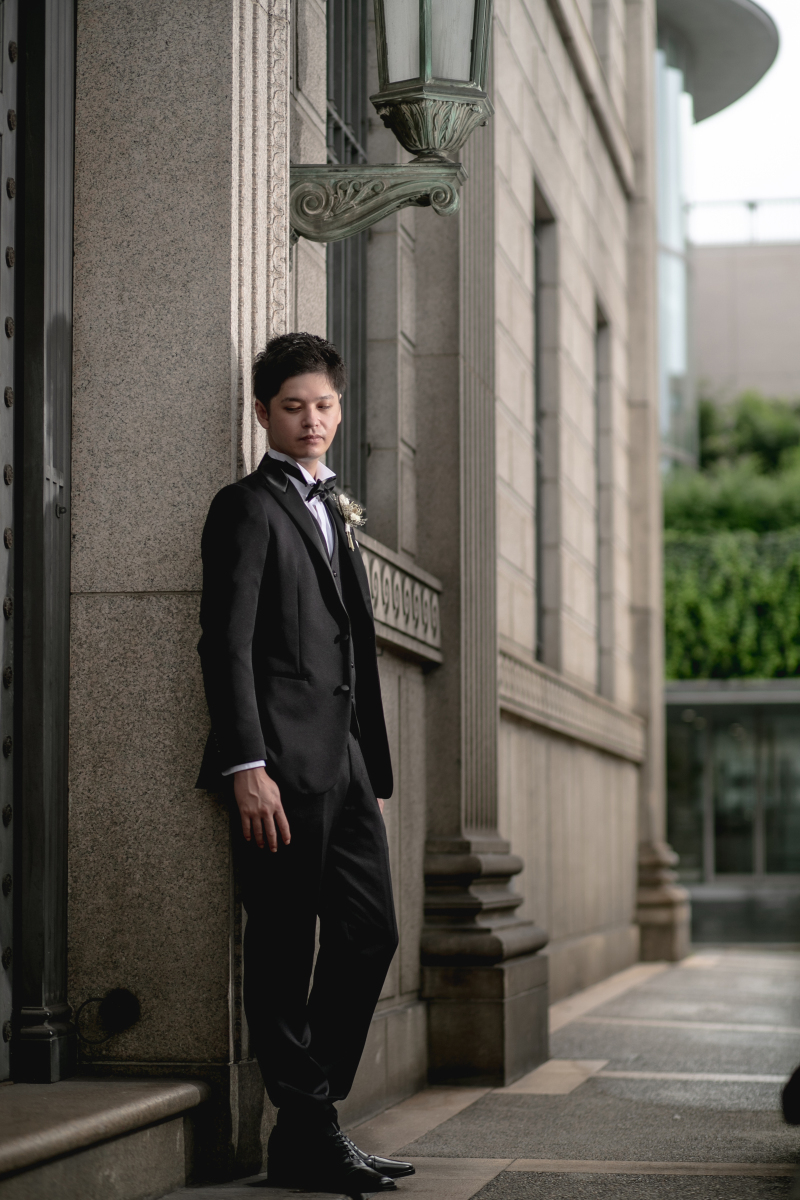 新郎さん、ソロショット