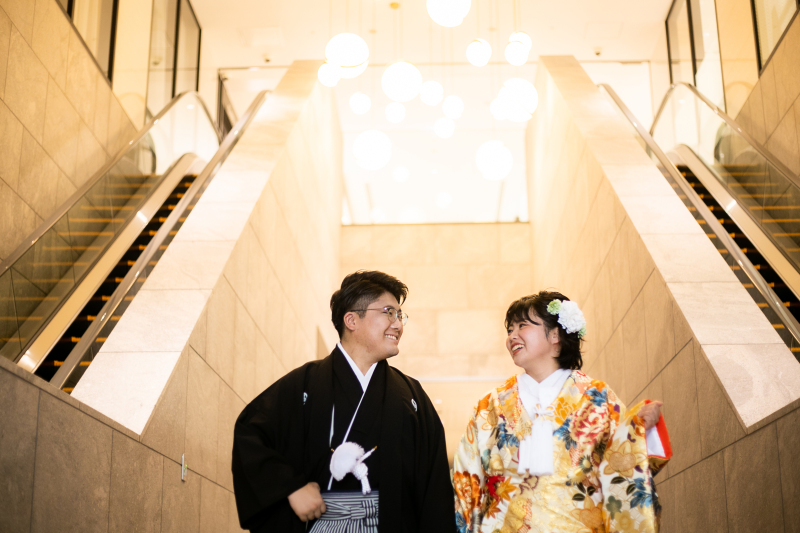 コートヤード内 和装前撮り