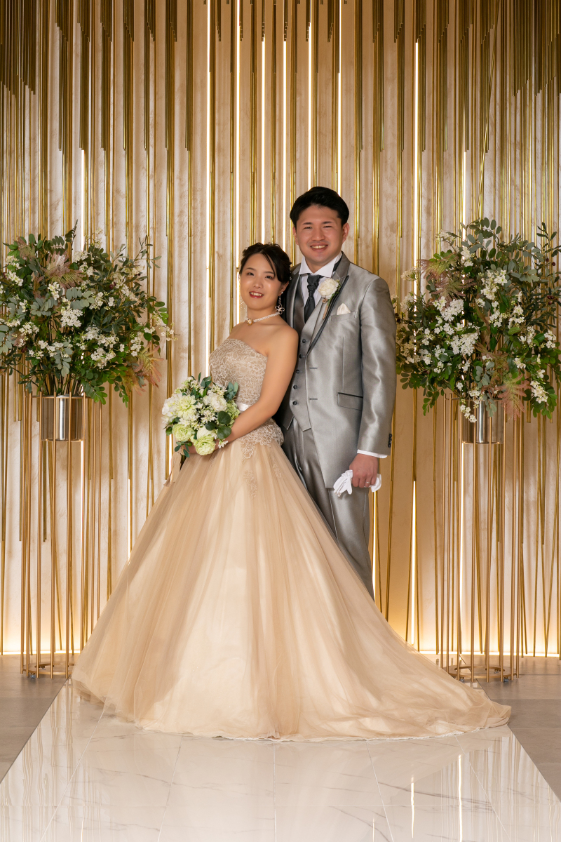 オーバーカラードレス(シャンパンミスト)