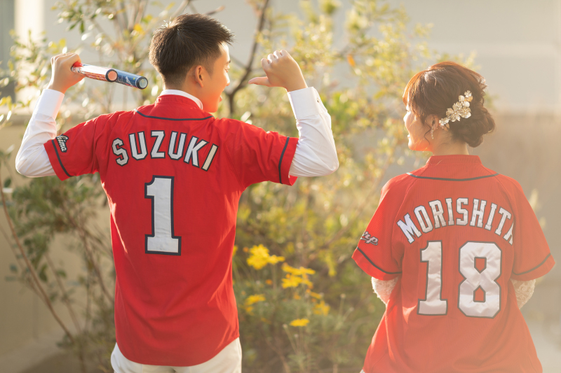 カープのユニフォームで！