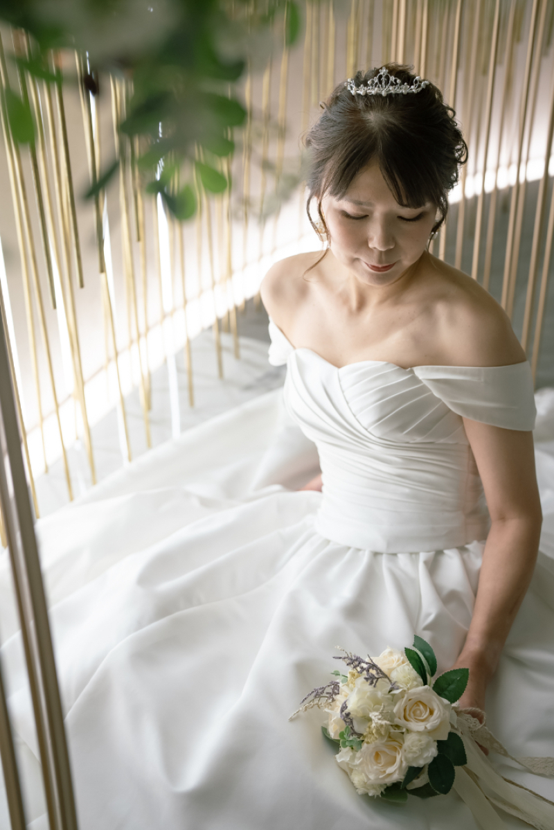 ドレスの広がりと