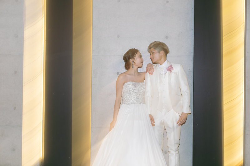 ライトアップを活かして