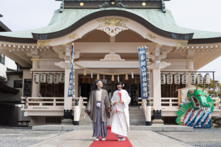 桜満開❀　岡山神社挙式