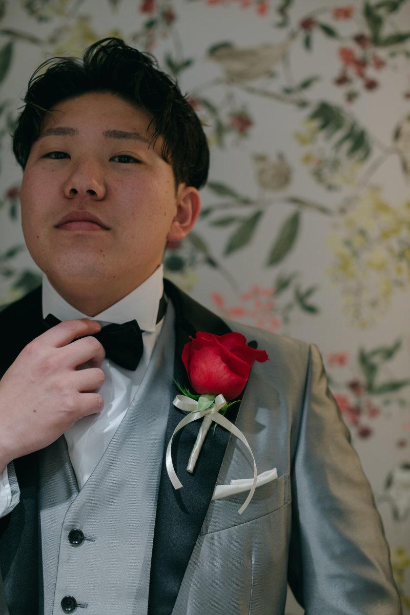 お支度と新郎様