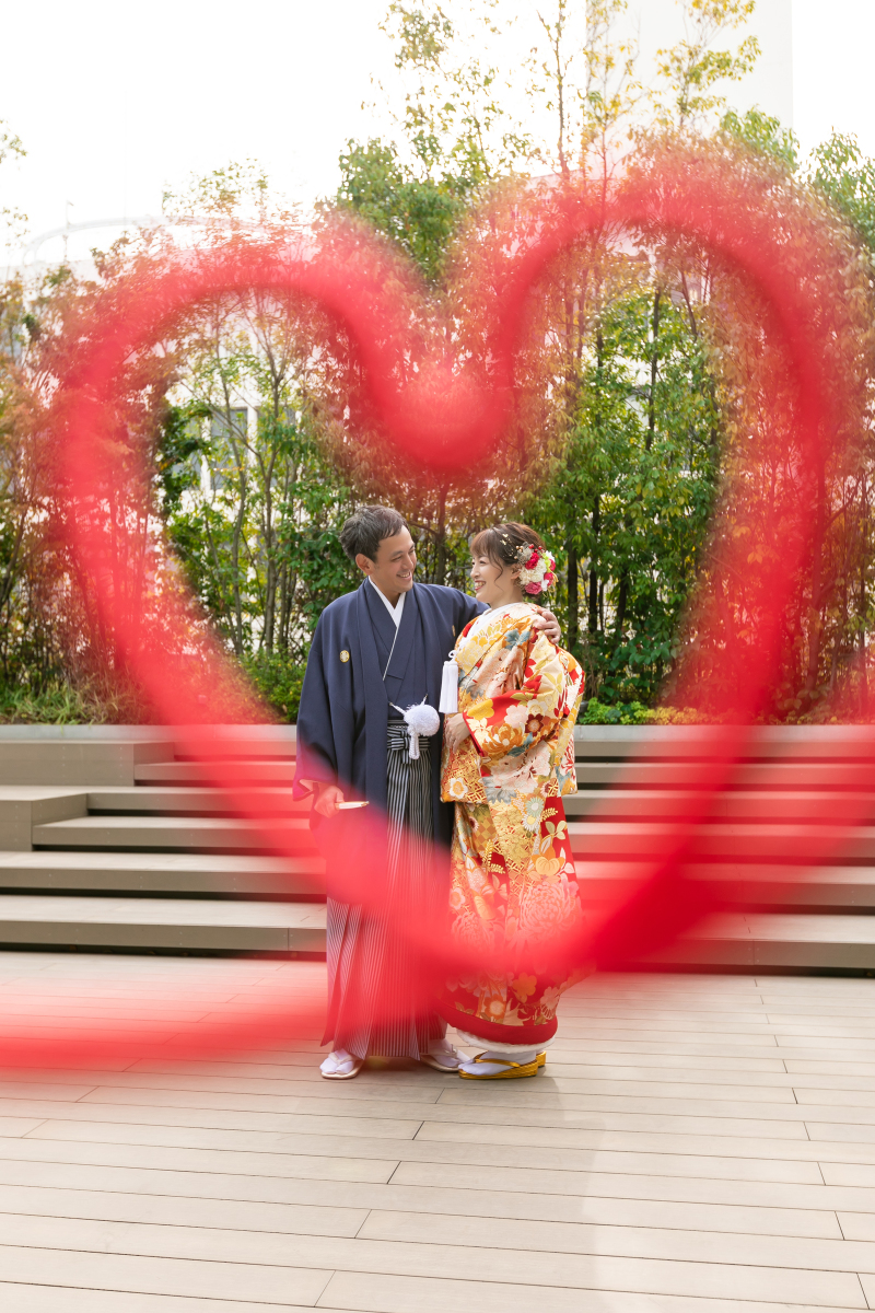 ハートの中のおふたり