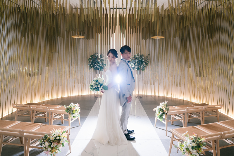 チャペルにてライティングをして