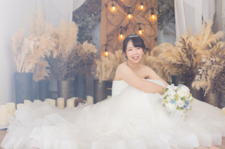 洋装１点　チャペル＆スタジオフォトウエディング