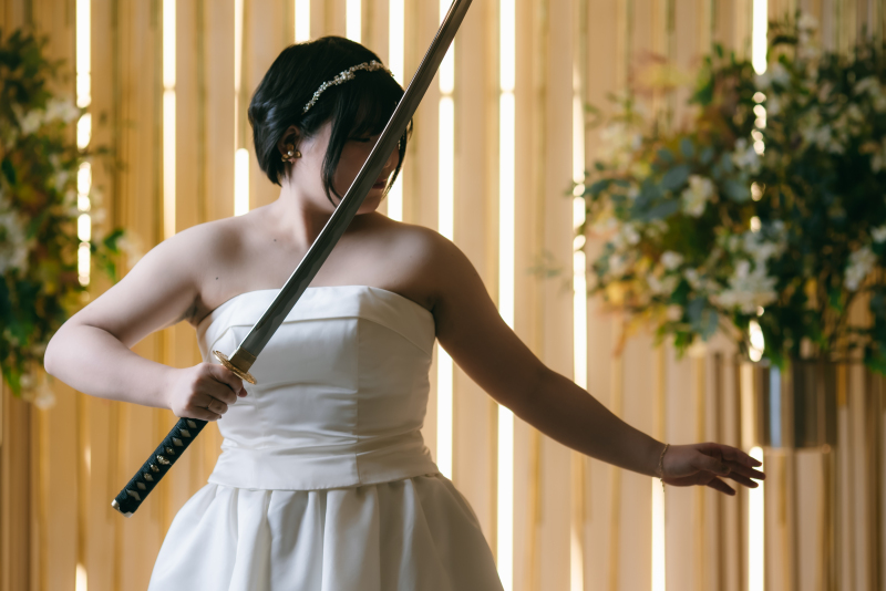 ポーズを加えて