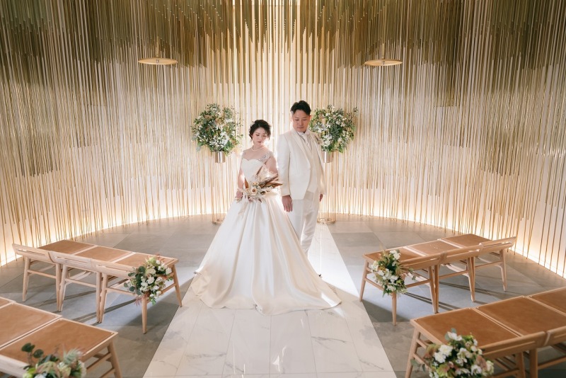 和装の次はウエディングドレスにチェンジ