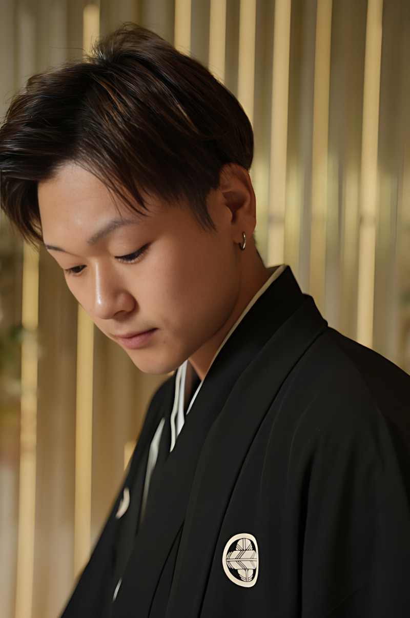 新郎様のアップのお写真