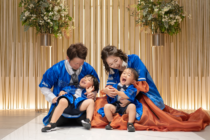 家族で仲良しショット