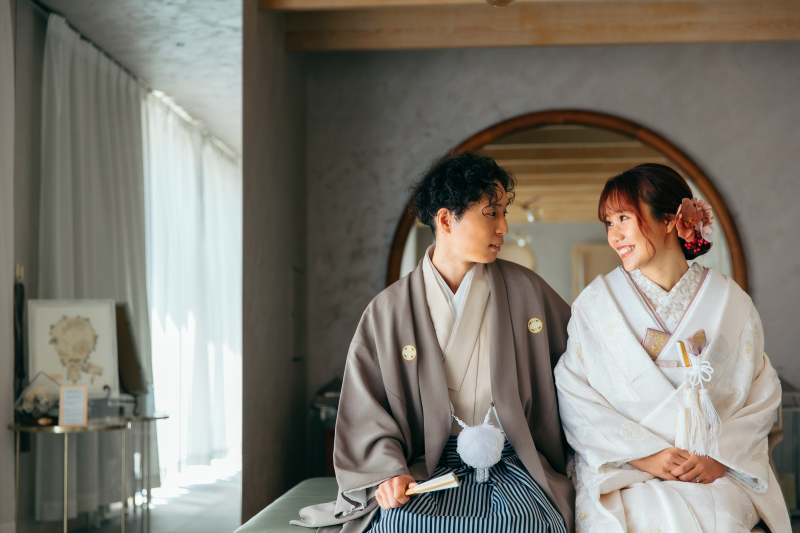 和装の撮影からスタート!