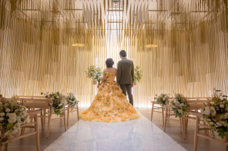 和洋２点　前撮りプラン（色打掛＆カラードレス）プチロケーション付