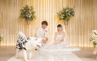 洋装１点クリスマス＆ペットフォトウエディング