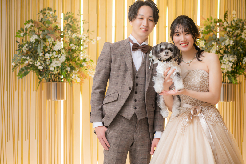 小さな結婚式 岡山店_ペットと一緒に撮影できる