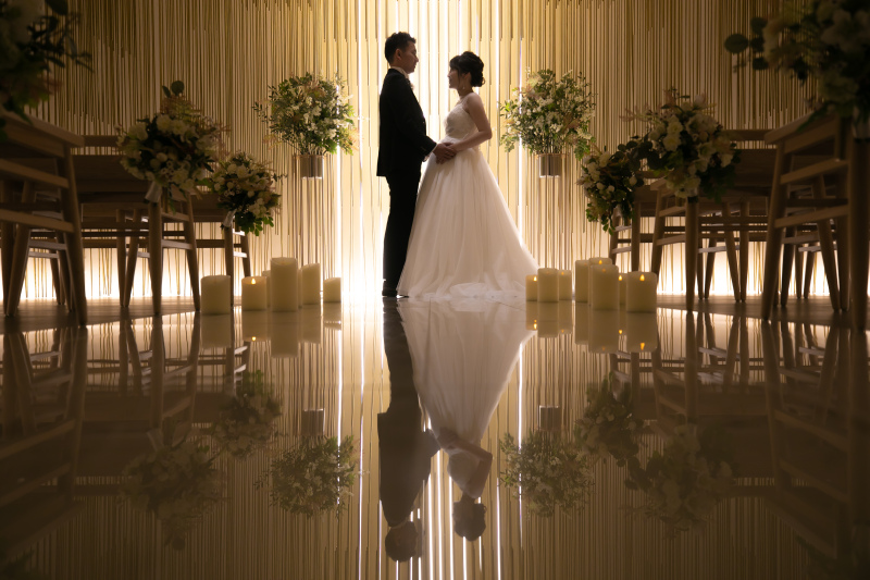 チャペルでのマタニティ撮影