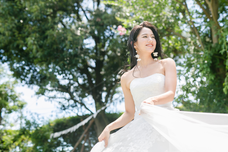 小さな結婚式 岡山店_ウエディングドレスが豊富