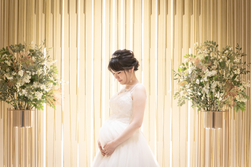 マタニティ専用ドレスをご用意しています