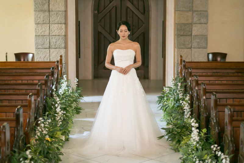 【Ａライン】気品のある王道のウェディングドレス