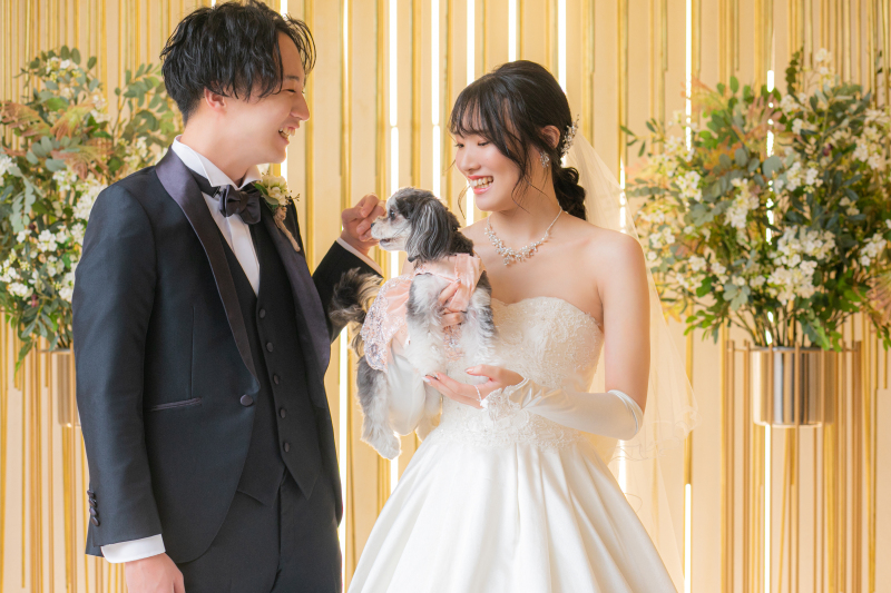 小さな結婚式 岡山店_ペットと一緒に撮影できる