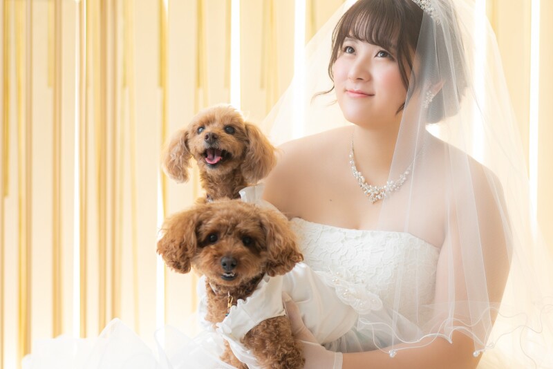 小さな結婚式 岡山店_ペットと一緒に撮影できる