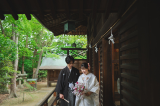 小さな結婚式 岡山店_神社式ロケーションフォトウエディング