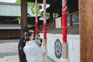 小さな結婚式 岡山店_神社式ロケーションフォトウエディング