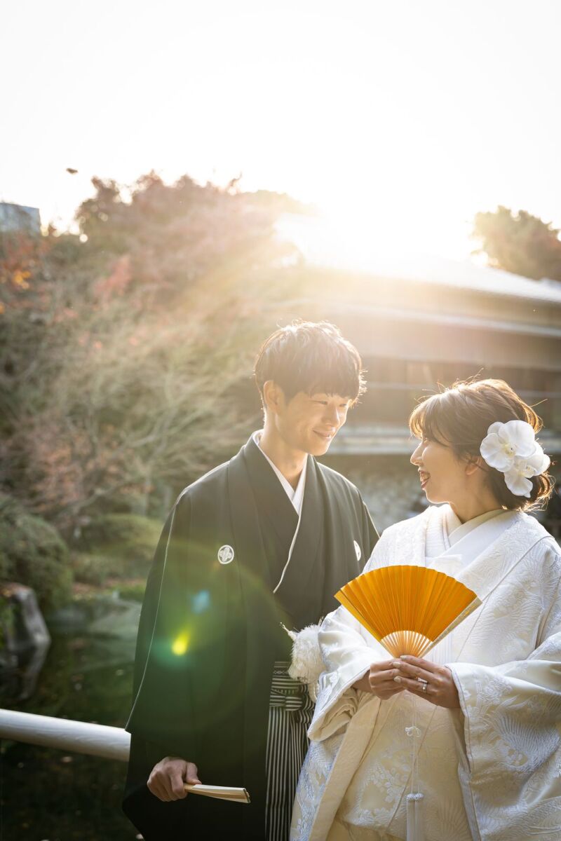 逆光ショットは、幻想的なひとコマ。