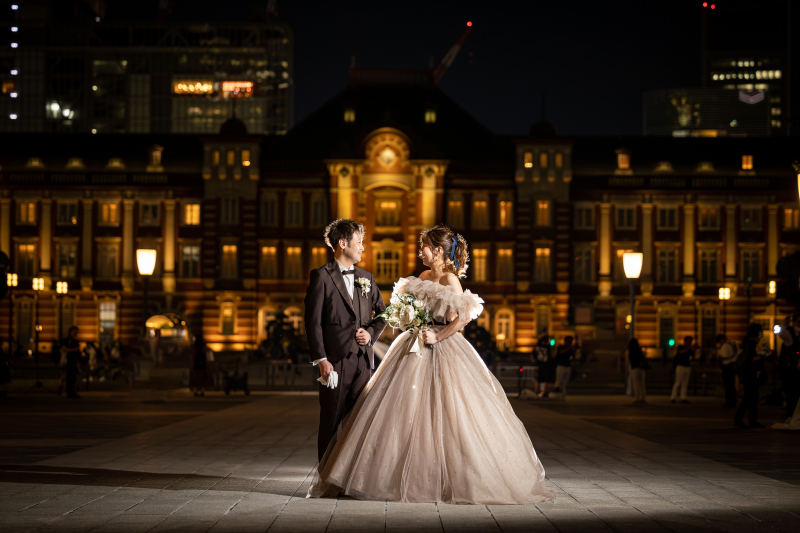 丸の内といえば…定番の東京駅舎前で♪