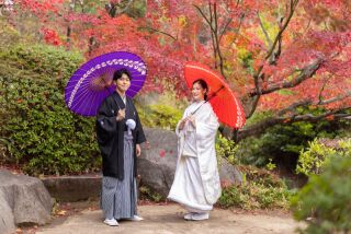 紅葉ロケーション☆目白庭園×白無垢