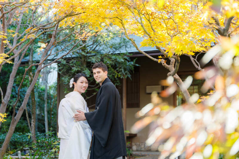 茶室前での振り向きショット♪
