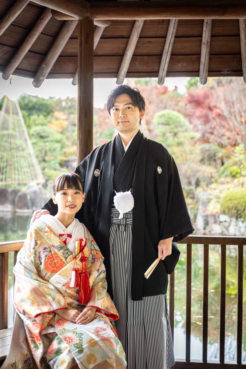 六角浮き見堂で、素敵な記念写真を。