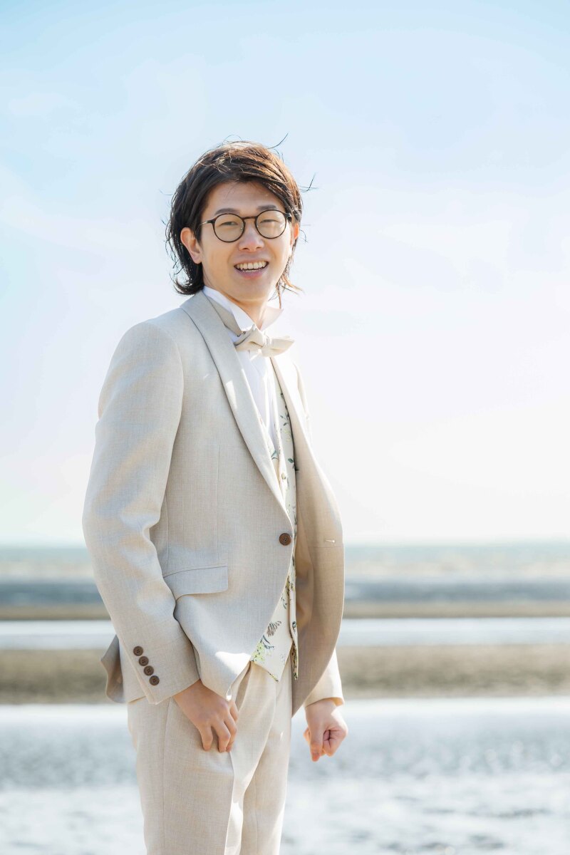 お次は新郎様のソロショットをご紹介!