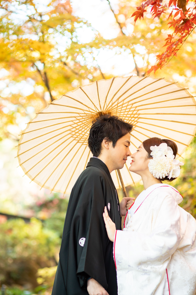 白無垢から撮影スタート！