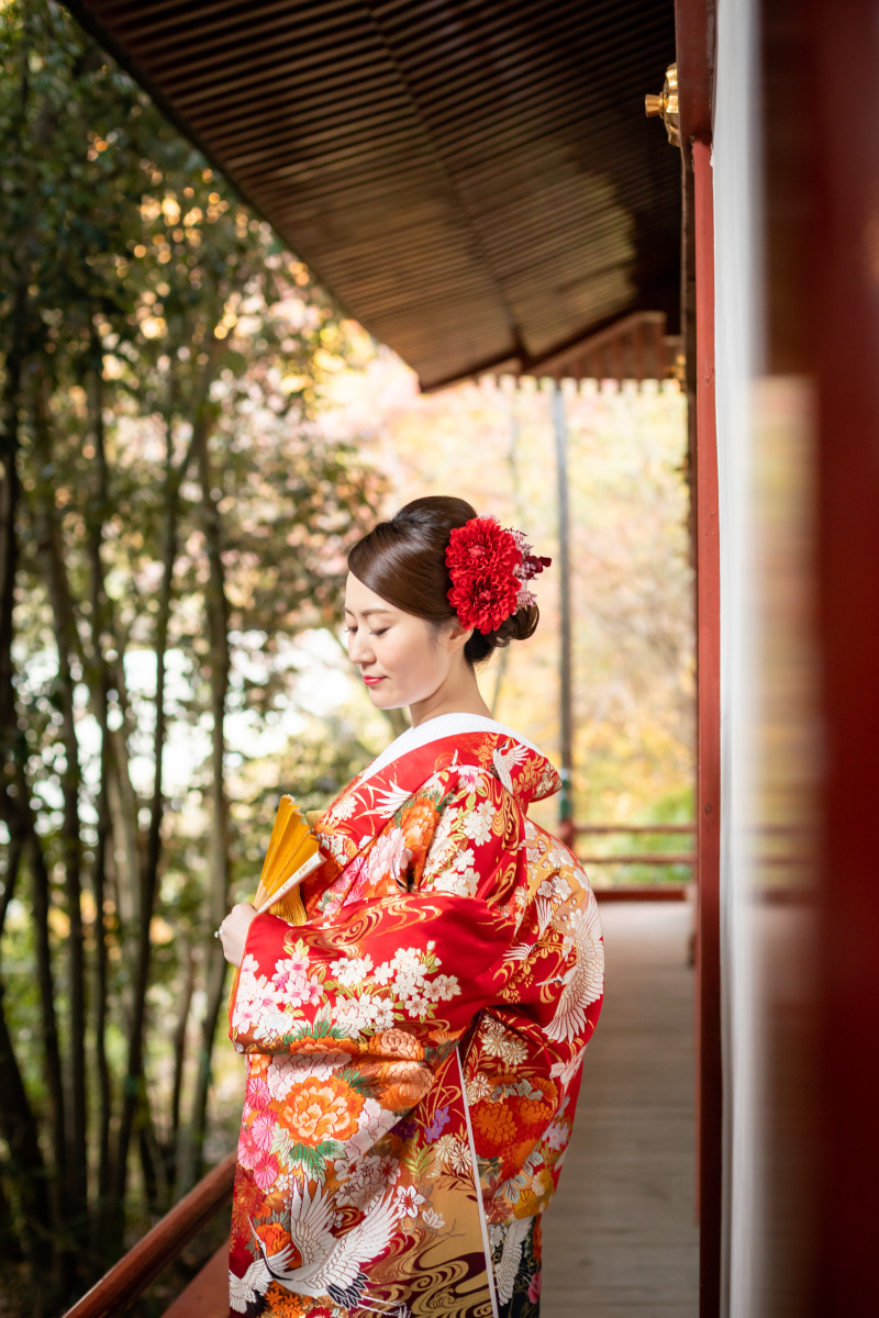 色打掛にお着換え