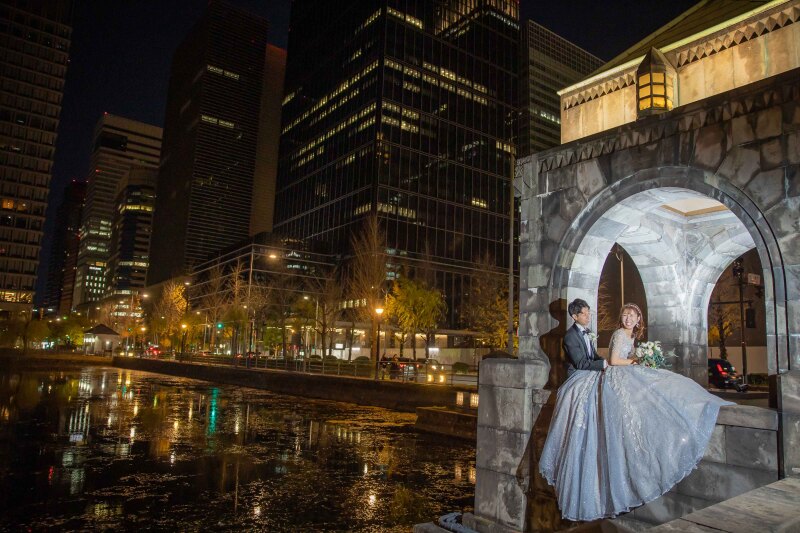 SNS映えスポット・和田倉門から撮影スタート!