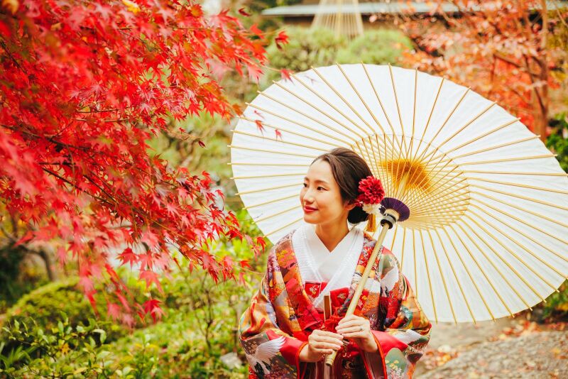 和装定番アイテム、番傘と。