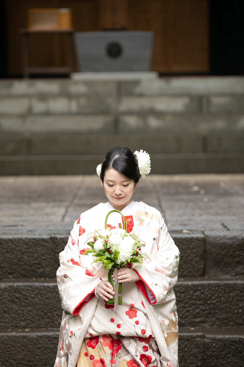 ブーケと一緒に