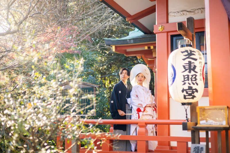 芝東照宮のシンボルと一緒に！