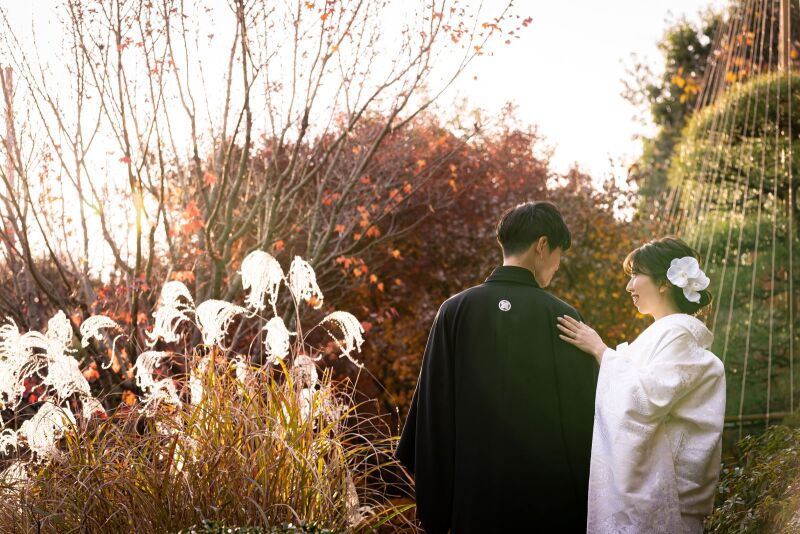 おふたりが寄り添った素敵なワンショット